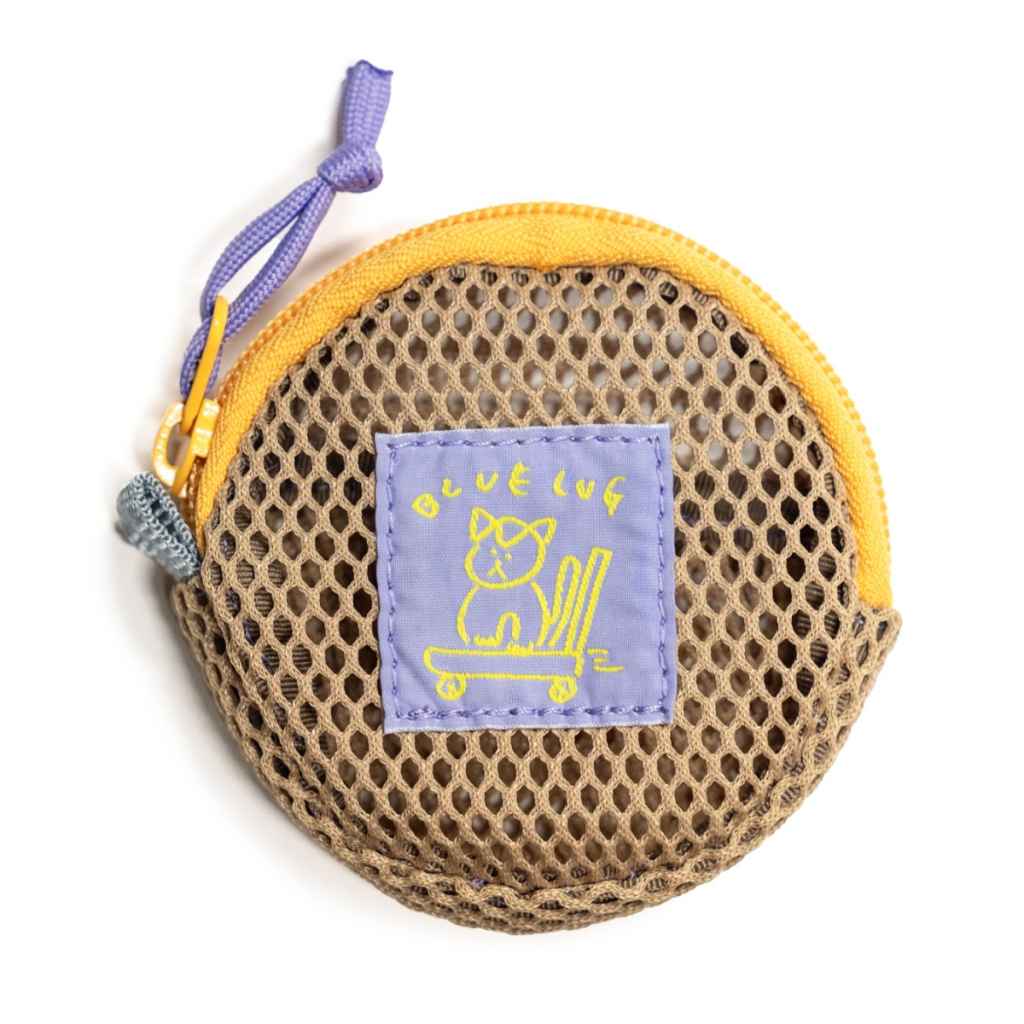 BLUE LUG* coin pouch (mesh beige) - BLUE LUG ONLINE STORE