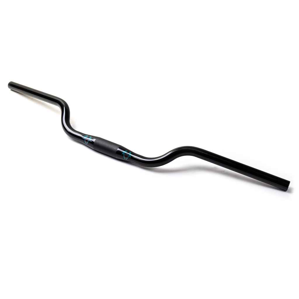 CRUST BIKES* harvey mushman riser bar (black) - BLUE LUG