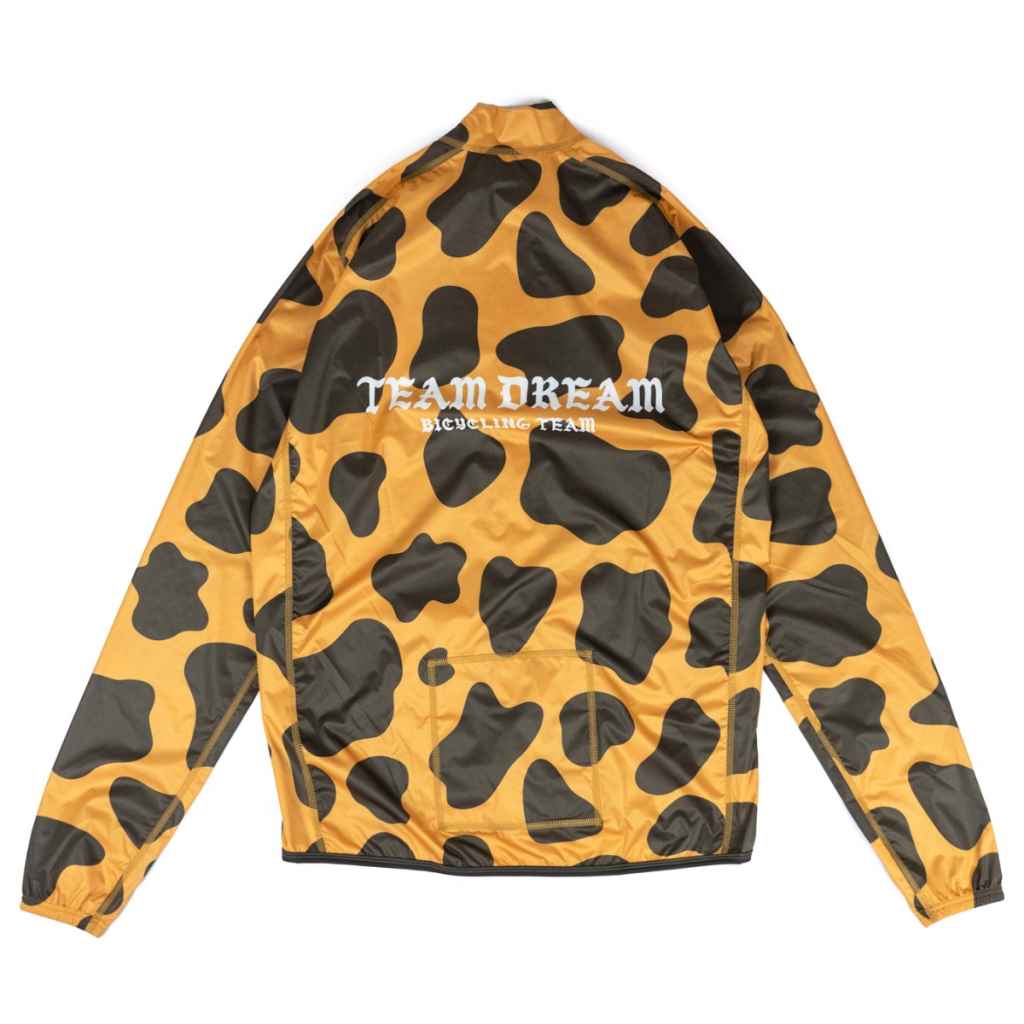 TEAM DREAM* euro vacay giraffe pakable wind jacket - BLUE LUG