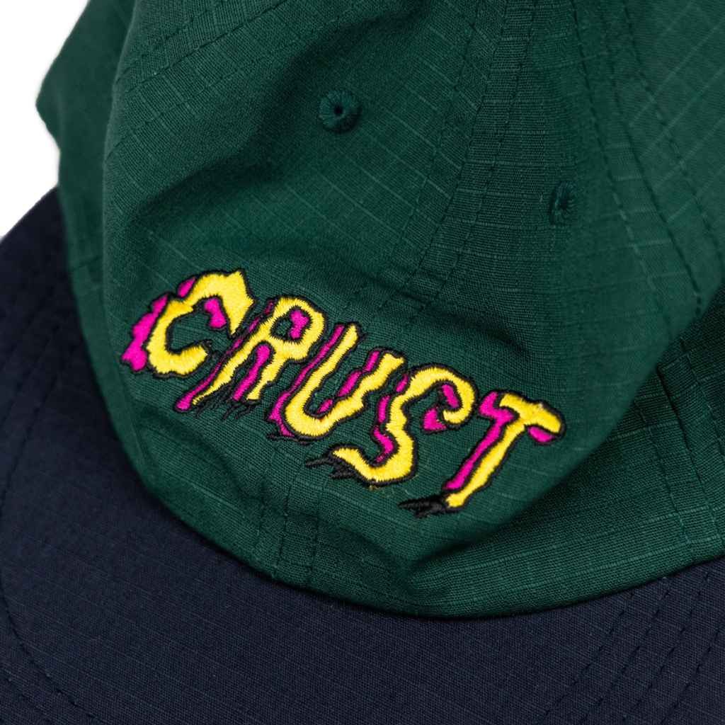 CRUST×TEAM DREAM* packable caps (navy/green) - BLUE LUG ONLINE STORE