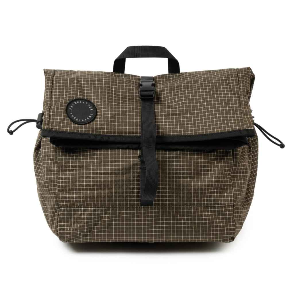 トップス Buffer Weekender FAIRWEATHER* brompton bag mini (grid rip/olive) - BLUE LUG ONLINE
