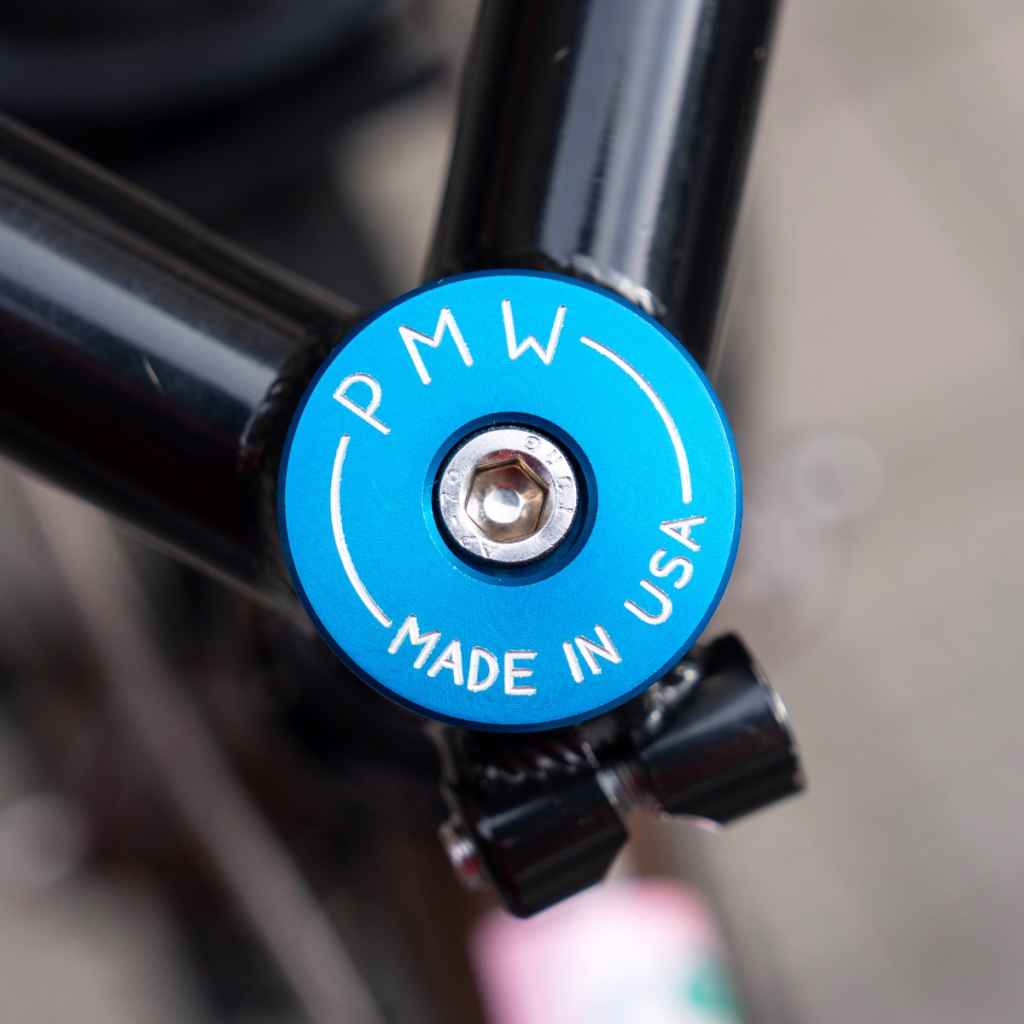 【超希少】プロファイルレーシング ステムキャップ ピスト fgfs ブルーラグ PARAGON MACHINE WORKS* aluminum top cap (black) - BLUE LUG ONLINE