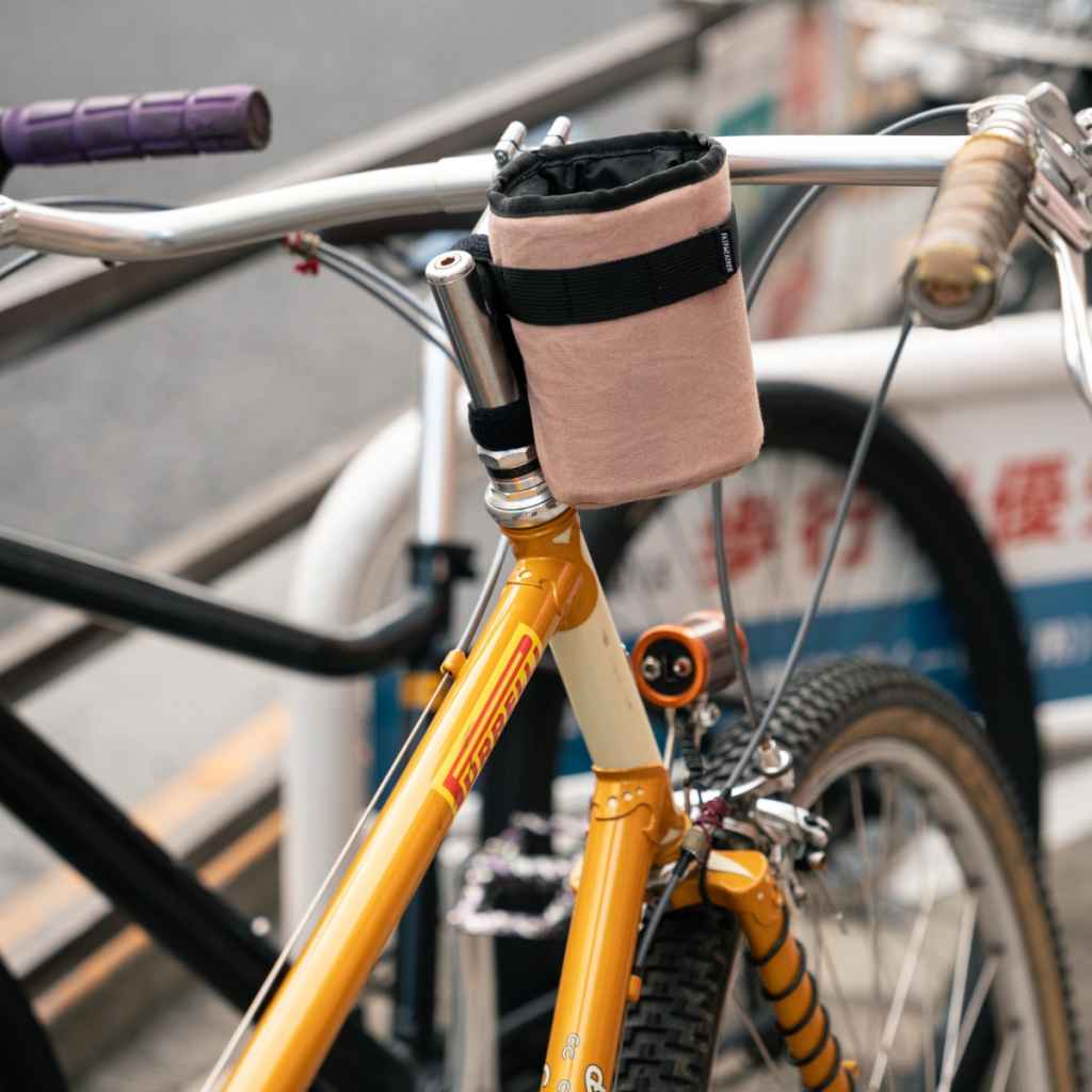 FAIRWEATHER* stem bag (waxed canvas/pink) - BLUE LUG ONLINE STORE