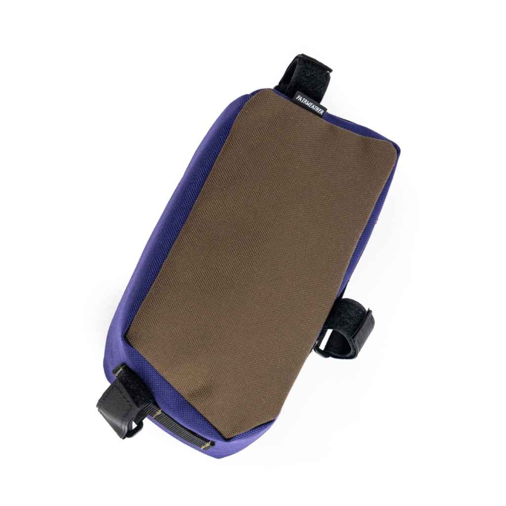 FAIRWEATHER* seat stay bag for bike friday (brown/purple) - BLUE