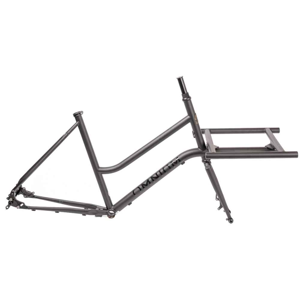OMNIUM* mini v3.1 step through frame (pirate black) - BLUE LUG