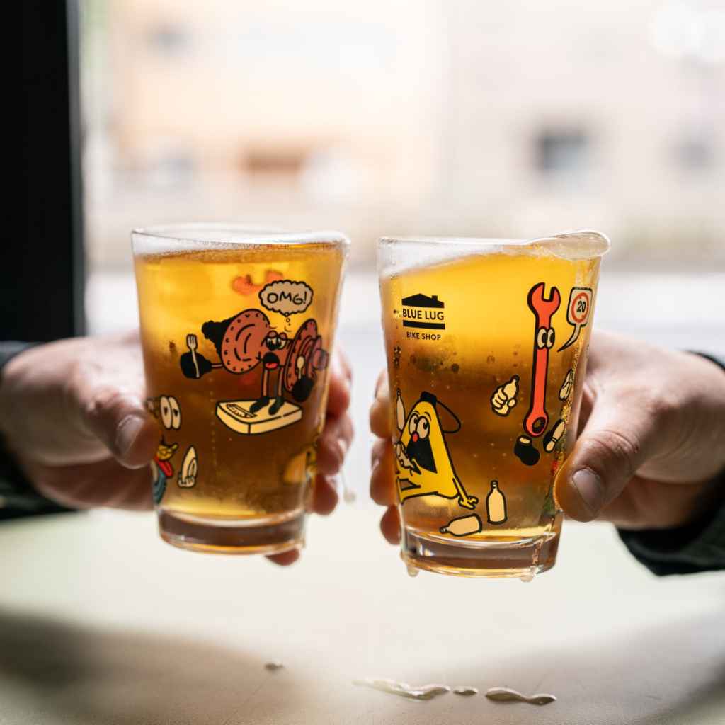 BLUE LUG* LUG all-star half pint glass - BLUE LUG ONLINE STORE