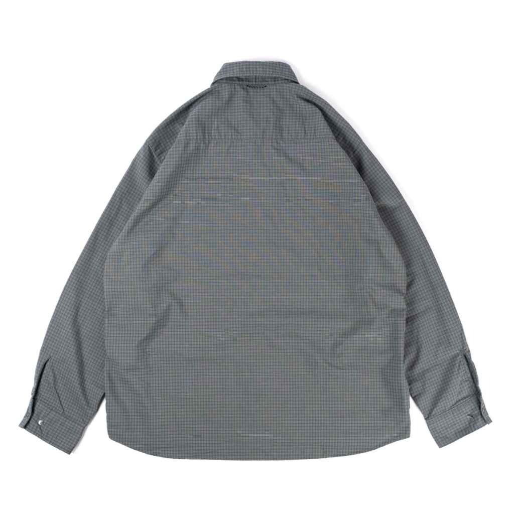 PILGRIM* max wind shirt (check grey) - BLUE LUG ONLINE STORE