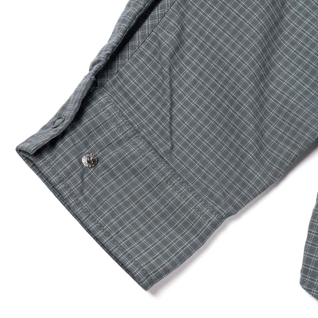 PILGRIM* max wind shirt (check grey) - BLUE LUG ONLINE STORE