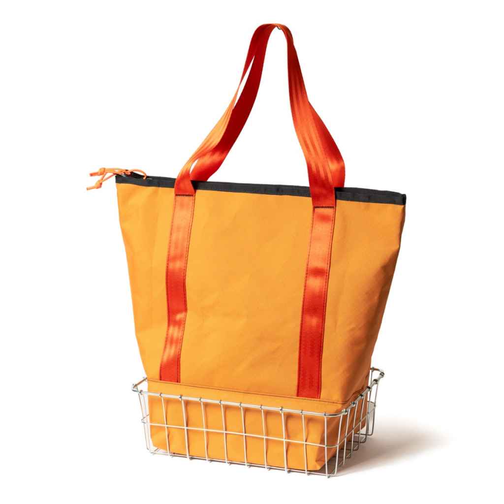 トートバッグ Guri HUNGRY* fancy tote 137 (ecopak marigold/grid berry) - BLUE LUG