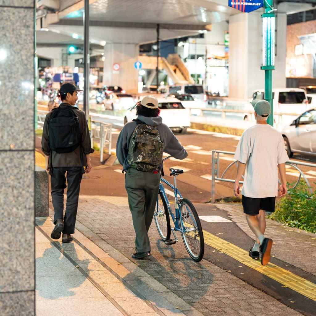 BLUE LUG* the day pack (cordura/black/yellow reflector) - BLUE LUG