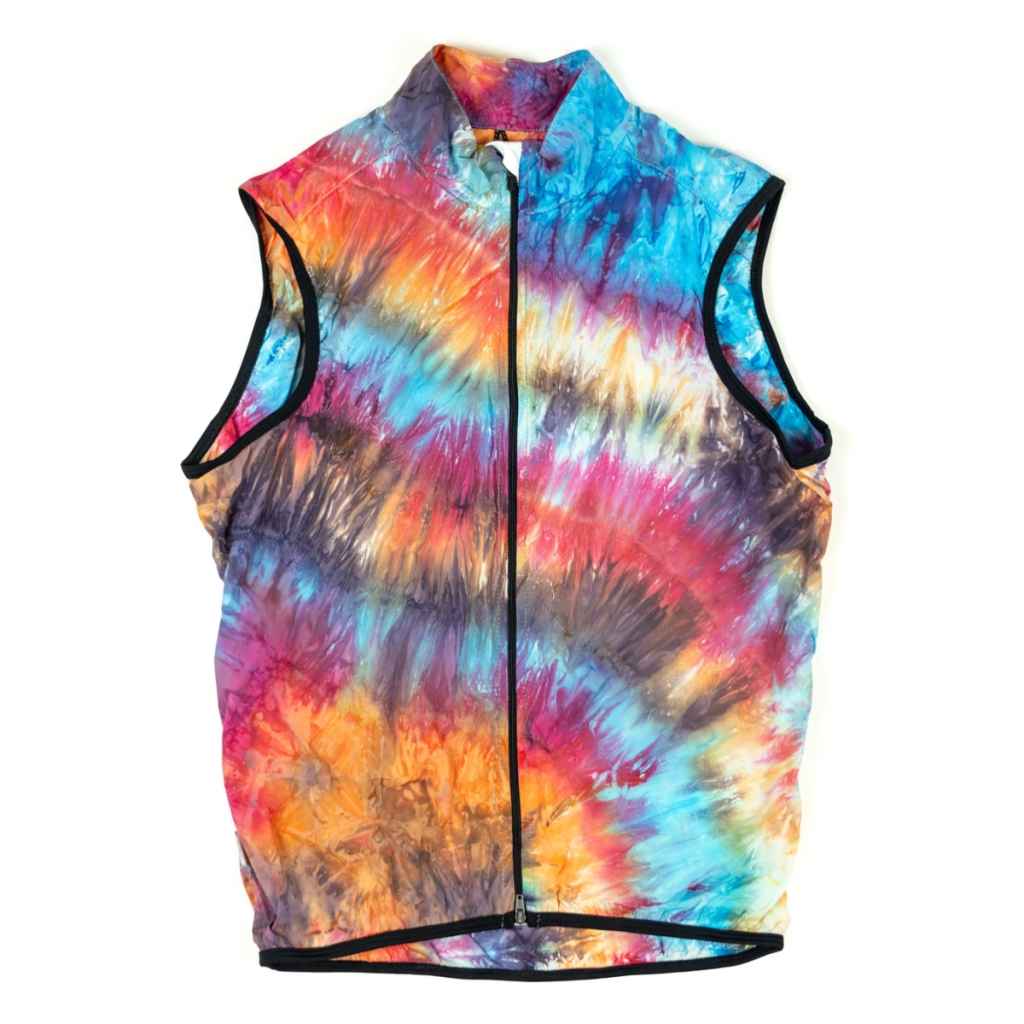 Ringtail サイクルジャージ RINGTAIL×TEAM DREAM* breezer vest (tie dye) - BLUE LUG