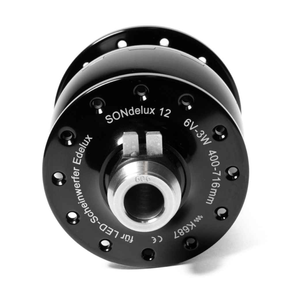 SON NABENDYNAMO* SON delux 12mm center lock disc (black) - BLUE