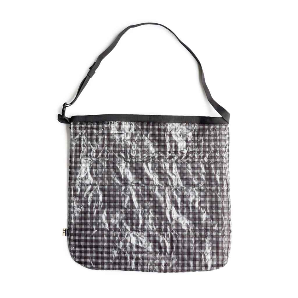 FAIRWEATHER* FRIDAY packable sacoche (dyneema/gingham black