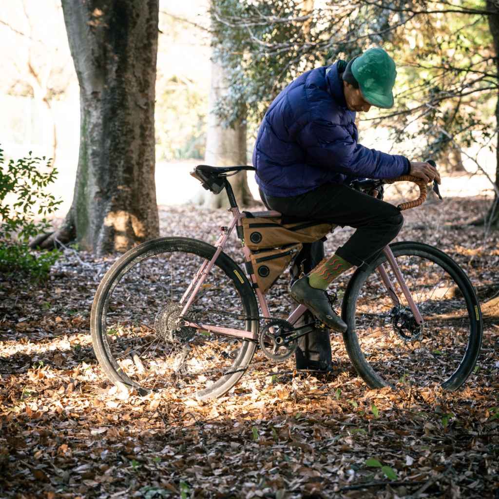FAIRWEATHER* frame bag (olive) - BLUE LUG ONLINE STORE