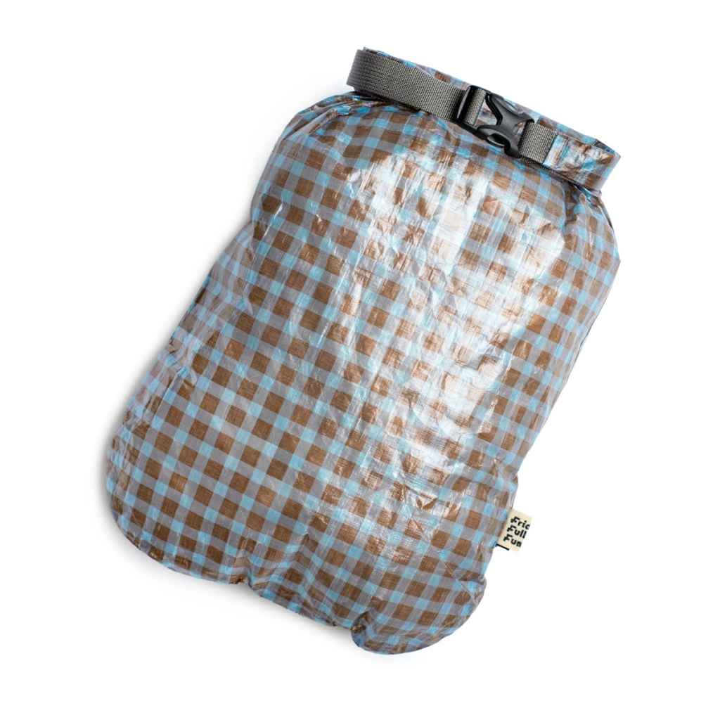 FAIRWEATHER フェアウェザー blue lug ブルーラグ FAIRWEATHER* FRIDAY dry sack (dyneema/gingham brown/blue) - BLUE