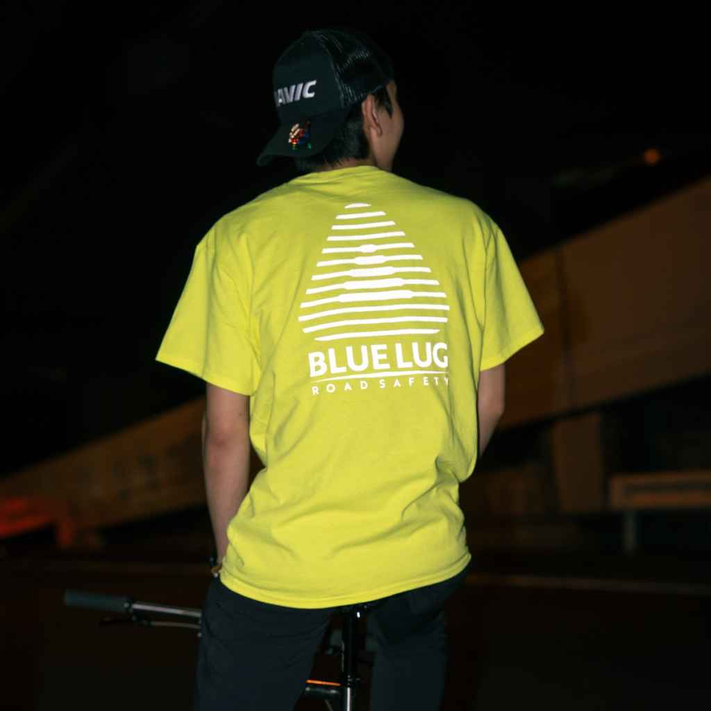 BLUE LUG* safety t-shirt (flash yellow) - BLUE LUG ONLINE STORE