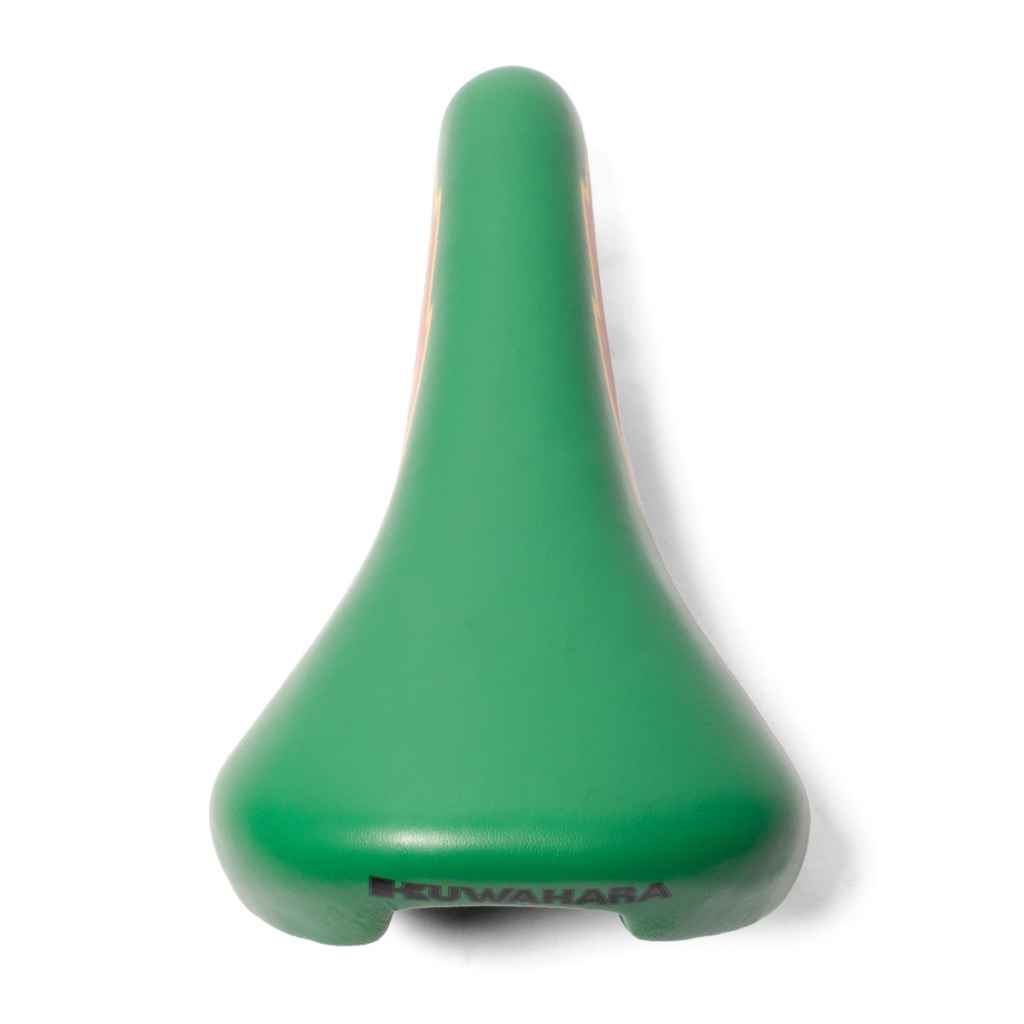 KUWAHARA* lightning saddle bl special (green/red) - BLUE LUG