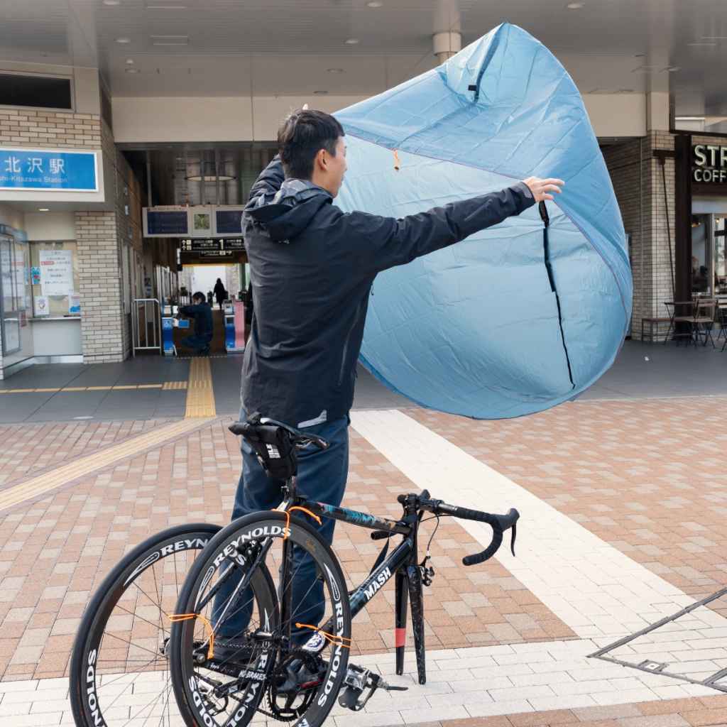 FAIRWEATHER* bike carry bag (slate blue) - BLUE LUG ONLINE STORE