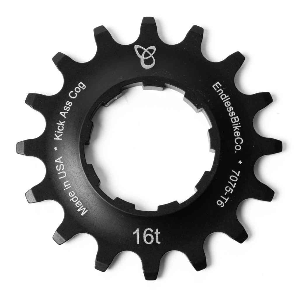 ENDLESS BIKES* kick ass cog (black) - BLUE LUG ONLINE STORE