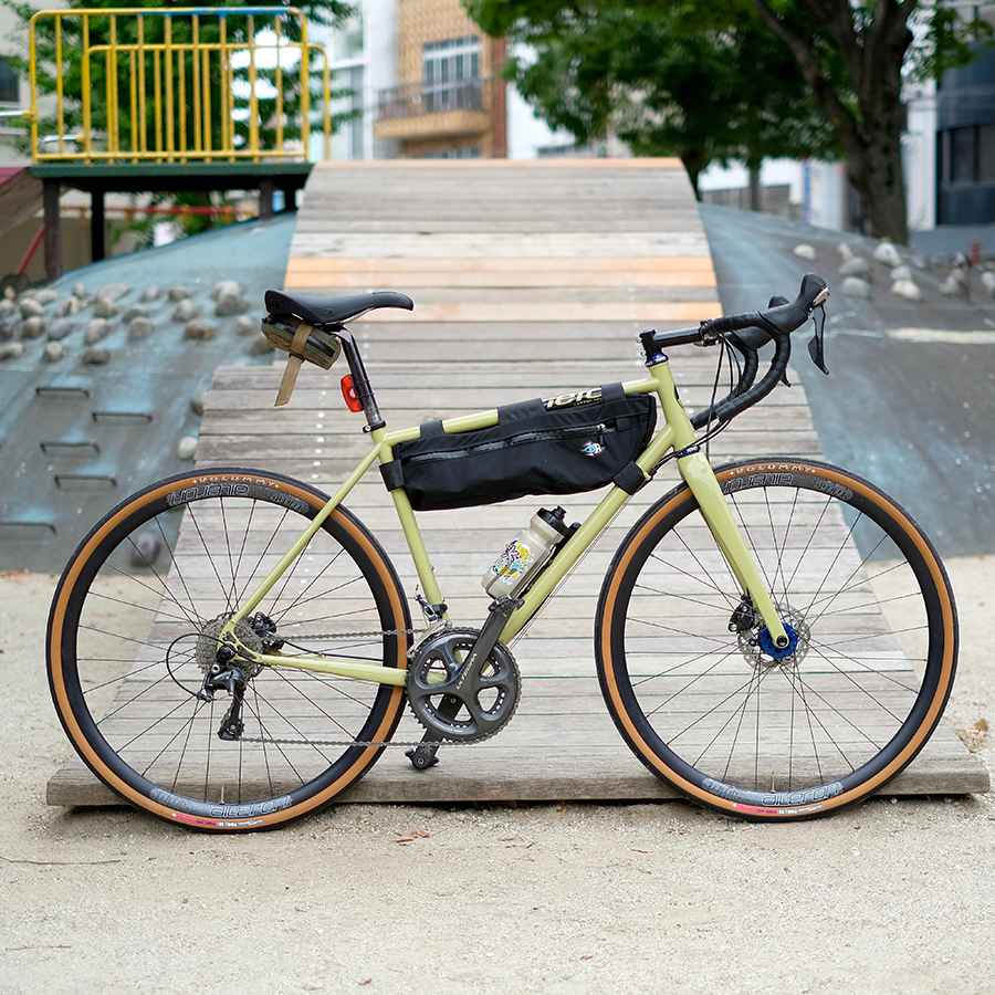 SIM WORKS* volummy 700c tire (peanut butter) - BLUE LUG