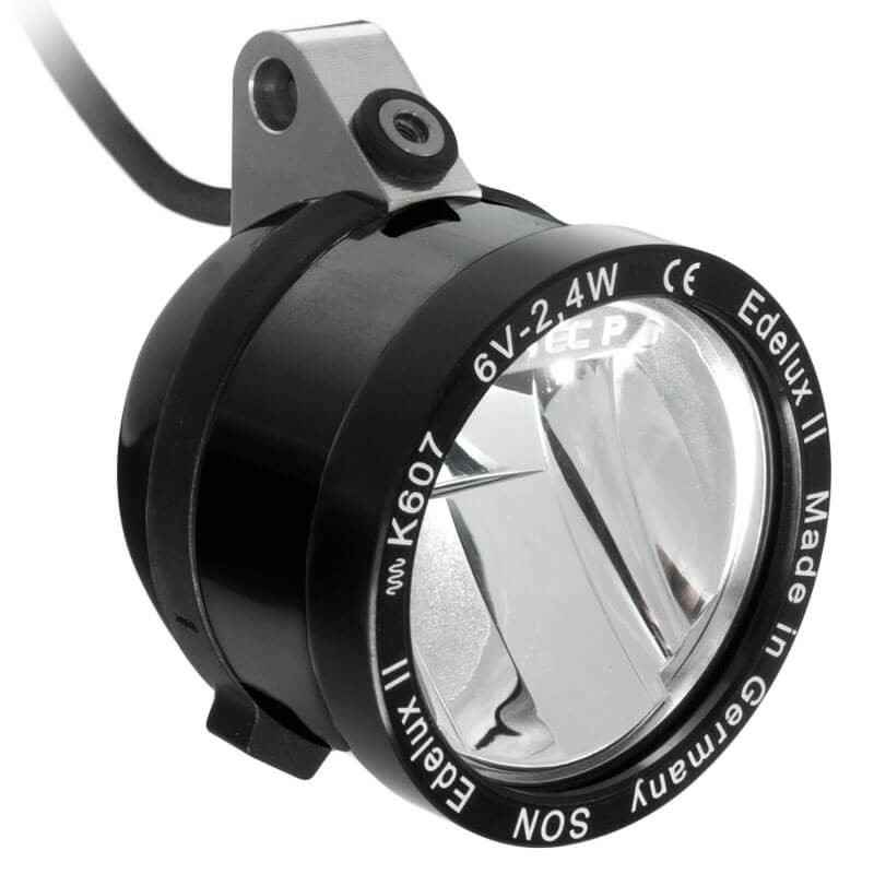 SON NABENDYNAMO* Edelux II upside down (black) - BLUE LUG