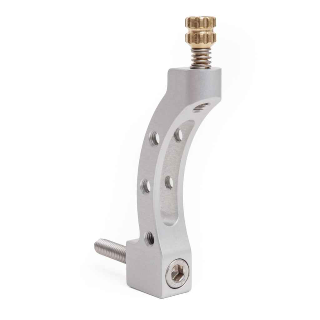 SHOVEL RESEARCH* fork mounted cable hanger (silver) - BLUE LUG