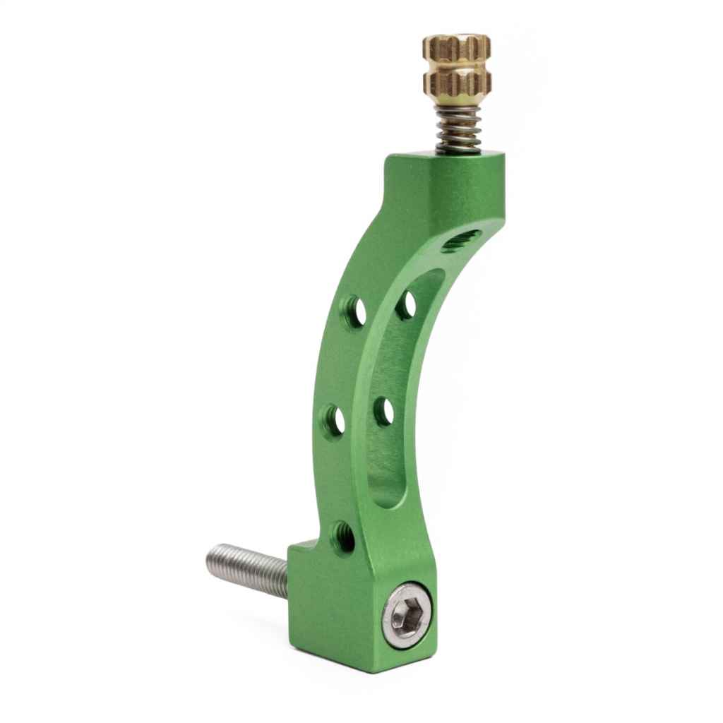 SHOVEL RESEARCH* fork mounted cable hanger (green) - BLUE LUG