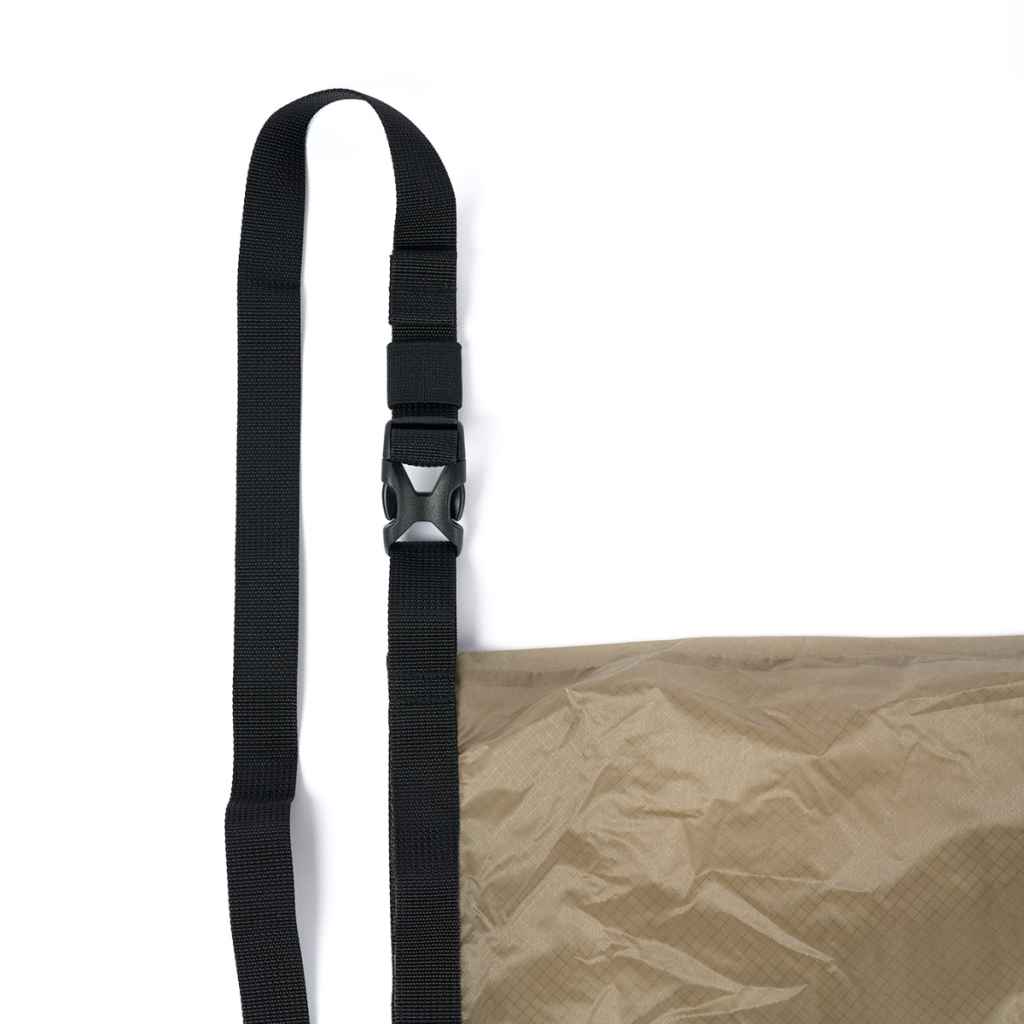 FAIRWEATHER* packable sacoche (cordura rip/gray beige) - BLUE LUG