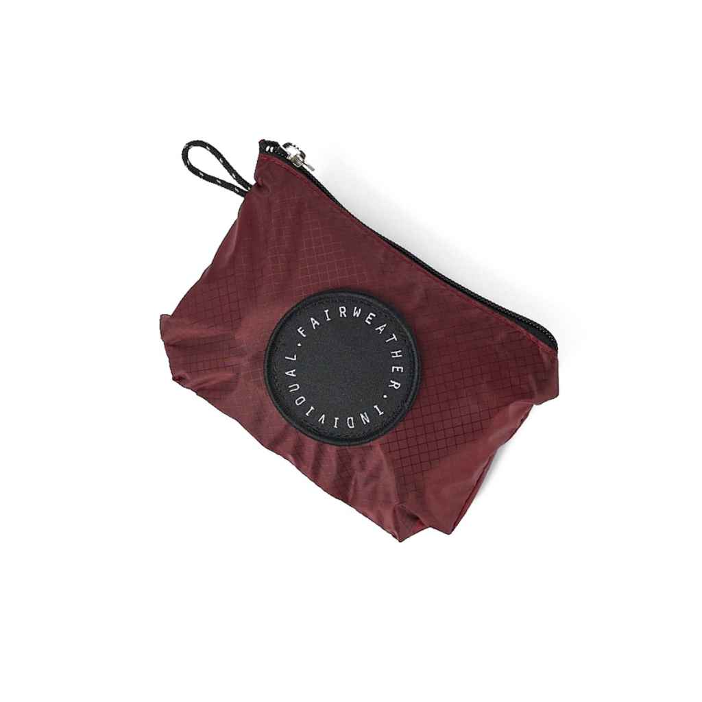 FAIRWEATHER* packable sacoche (cordura rip/burgundy) - BLUE LUG