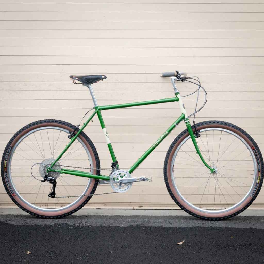 RIVENDELL* joe appaloosa frame set (general use green) - BLUE LUG