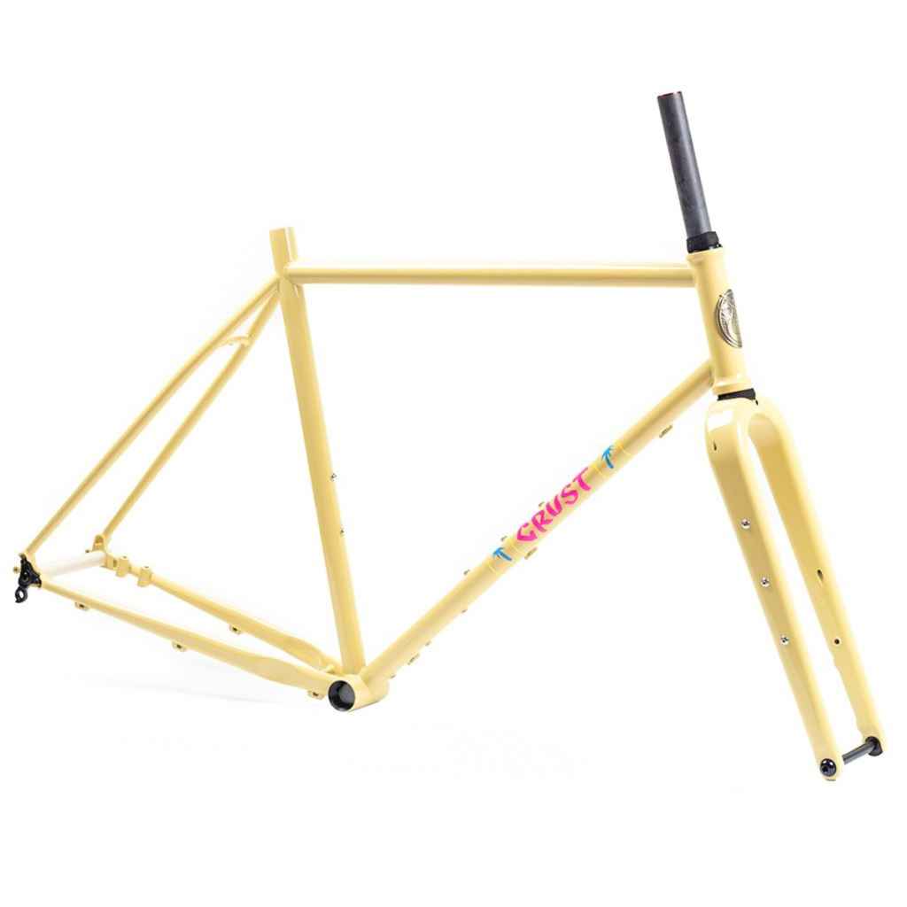 Crust evasion lite フレームセット Sサイズ CRUST BIKES* evasion lite frame (pale yellow) - BLUE LUG ONLINE STORE