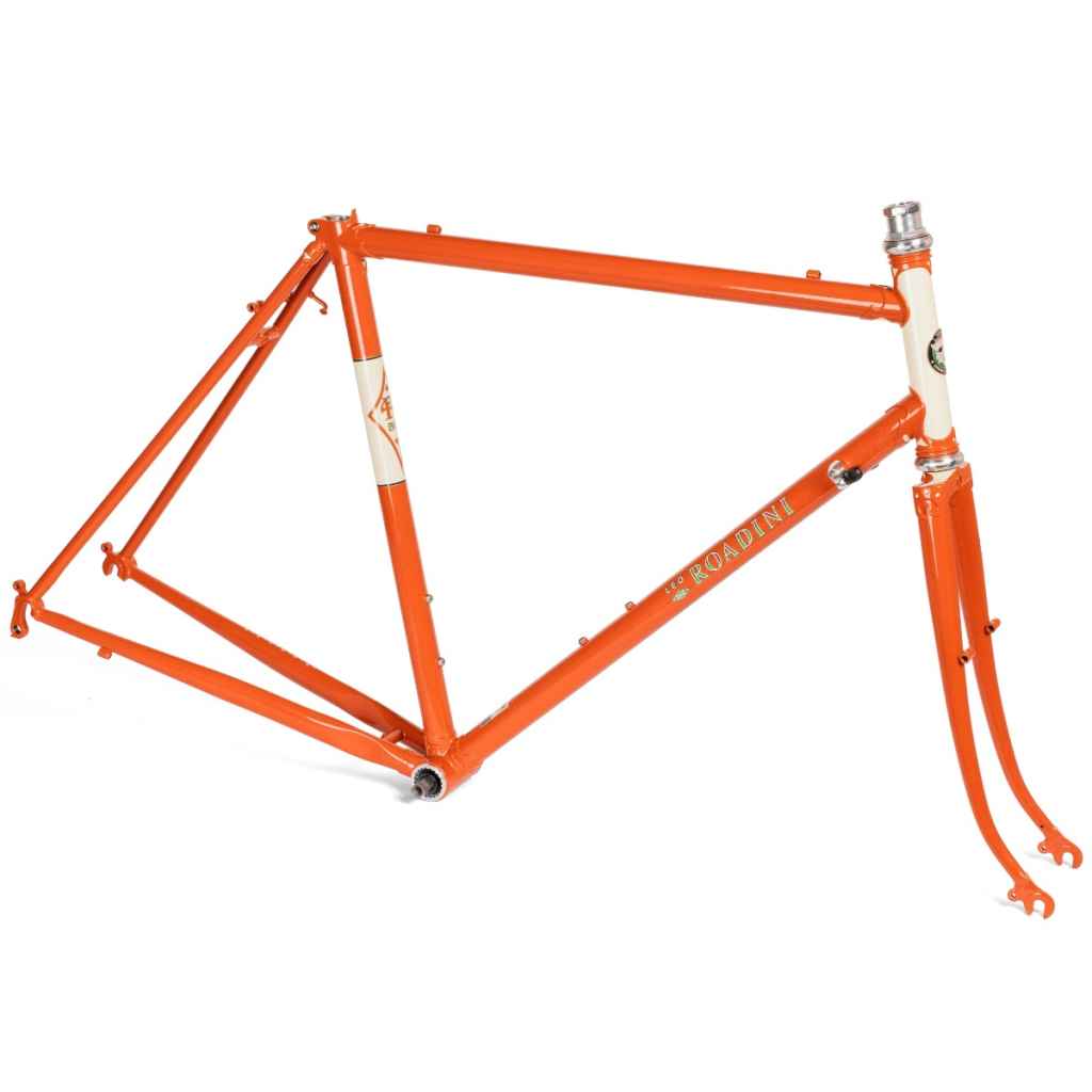 RIVENDELL* lugged roadini frame set (dark orange) - BLUE LUG