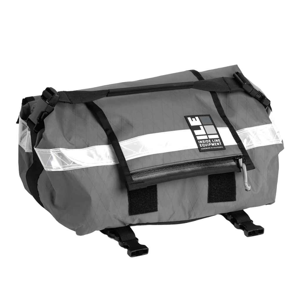 ILE* porteur rack bag reflective (x-pac/grey) - BLUE LUG