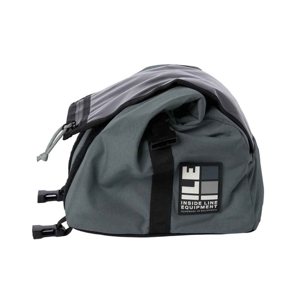 ILE* porteur rack bag small map pocket (cordura/grey) - BLUE LUG