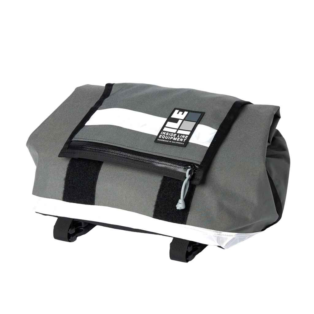 ILE* porteur rack bag small reflective (cordura/gray) - BLUE