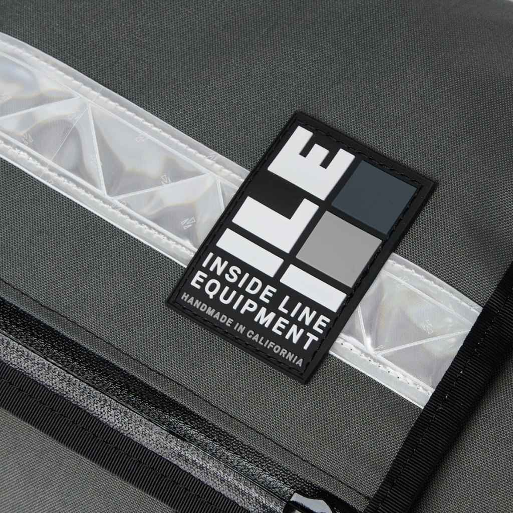 ILE* porteur rack bag small reflective (cordura/grey) - BLUE LUG