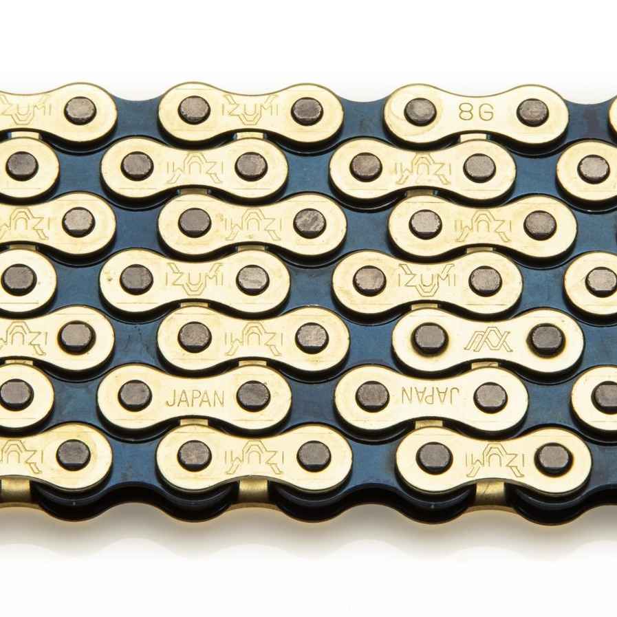 IZUMI* IZUMI-V track racing chain narrow (gold/black) - BLUE LUG