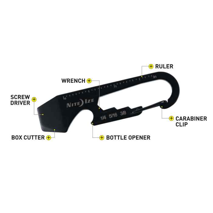 NITE IZE* doohickey key tool (black) - BLUE LUG ONLINE STORE
