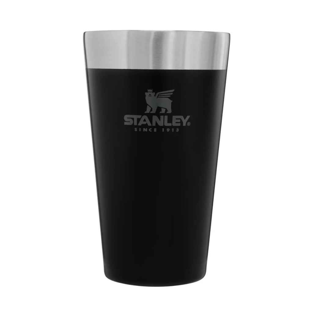 STANLEY* adventure stacking vacuum pint (matte black) - BLUE LUG