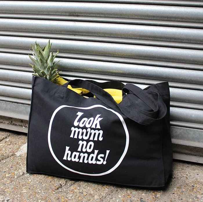 LOOK MUM NO HANDS* LMNH weekend bag (black) - BLUE LUG