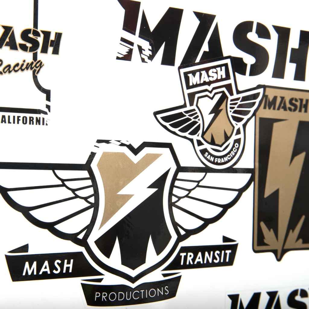 MASH* sticker pack (meta gold/black/white) - BLUE LUG ONLINE
