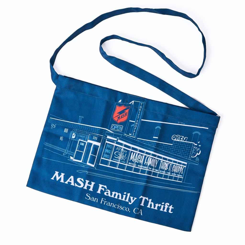 MASH* musette bag (thrift) - BLUE LUG ONLINE STORE