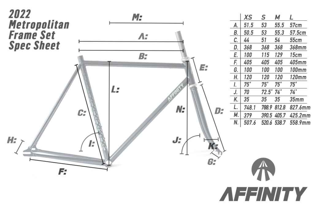 パーツ AFFINITY METROPOLITAN Track Frame AFFINITY CYCLES* 2024 metropolitan track frame (keirin sparkle