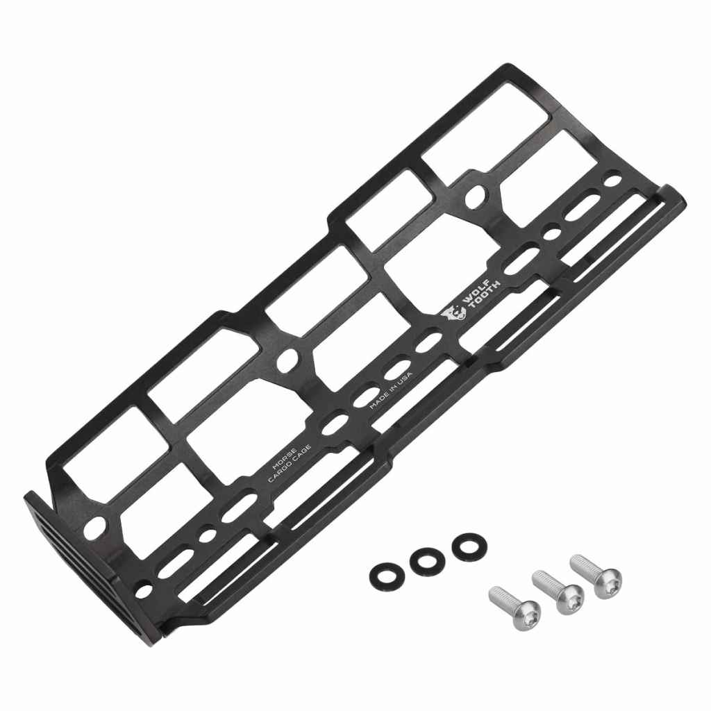 WOLF TOOTH COMPONENTS* morse cargo cage (black) - BLUE LUG