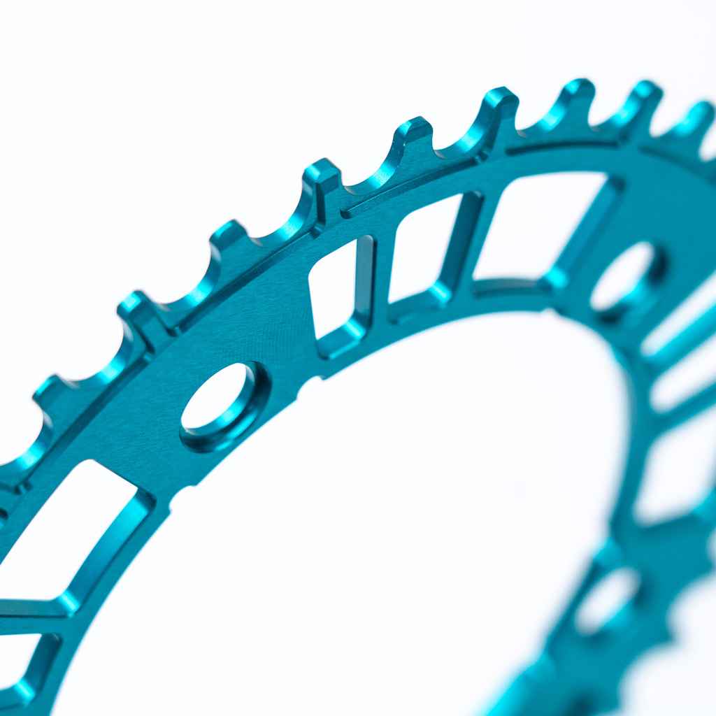 低価格 AARN* narrow LUG BLUE - (teal) limited BL chainring wide パーツ