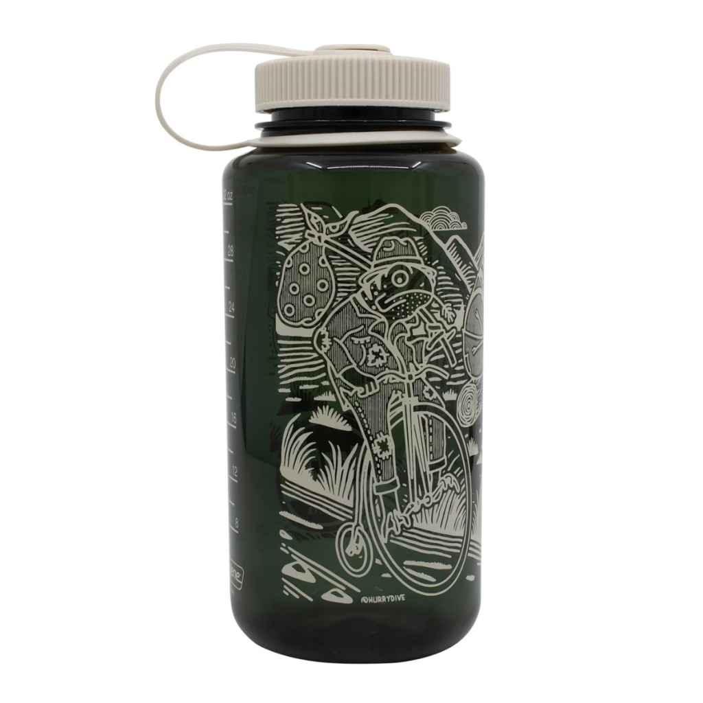 PAUL* bike camping froggies nalgene (black smoke) - BLUE LUG