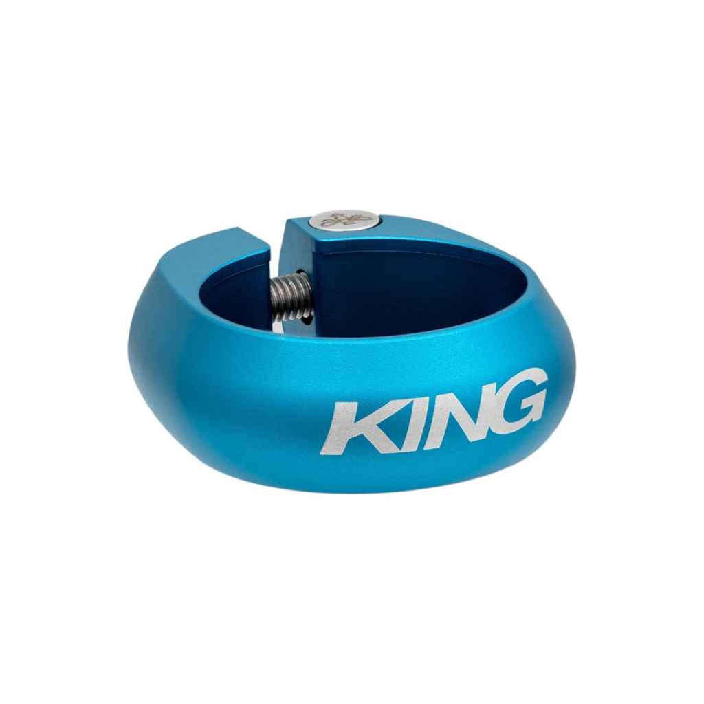 Chris King シートクランプ マットターコイズ 31.8 CHRIS KING* seatpost collar (matte turquoise) - BLUE LUG