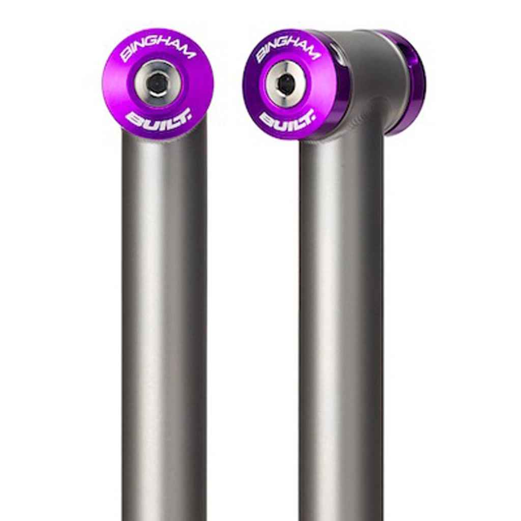 BINGHAM BUILT チタン ターコイズ 27.2 blue lug BINGHAM BUILT* titanium straight seatpost (purple) - BLUE