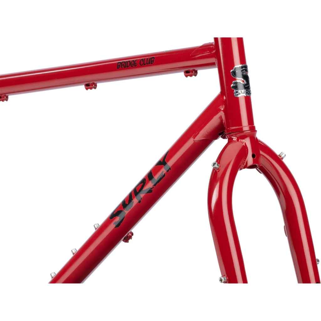 SURLY* bridge club frame set (lingering cranberry) - BLUE LUG