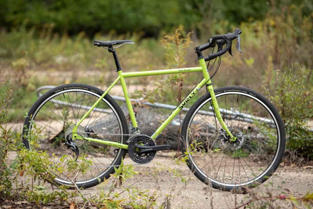 SURLY* new disc trucker 700c frame (Pea Lime Soup) - BLUE